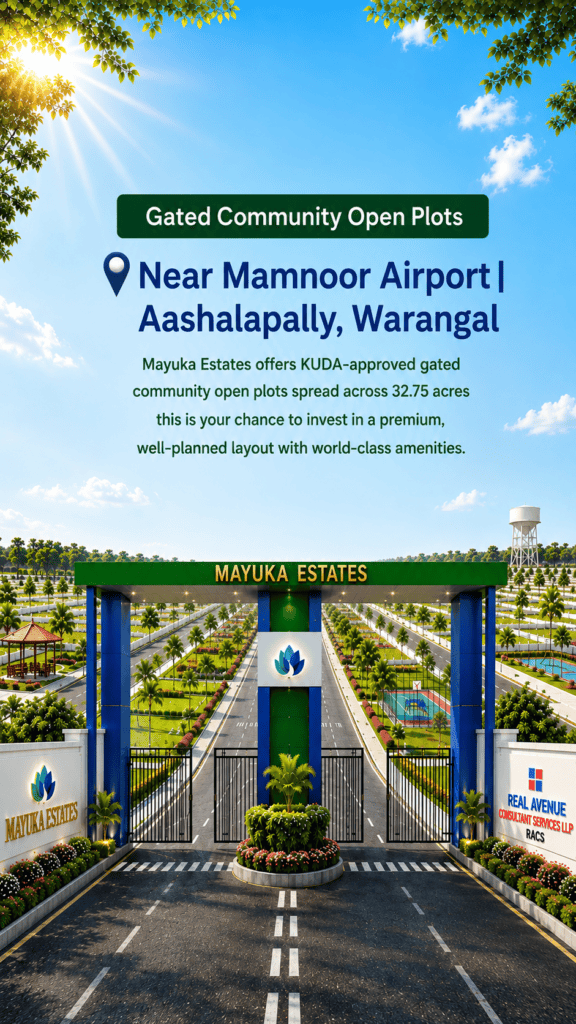 Open plots in warangal growing area price Open plots in warangal growing area for sale