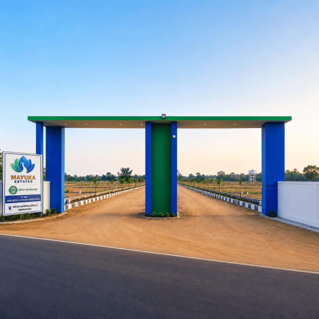 Looking for open plots in Warangal in a strategically developing location? Mayuka Estates offers KUDA-approved open plots near Aashalapally, Warangal,